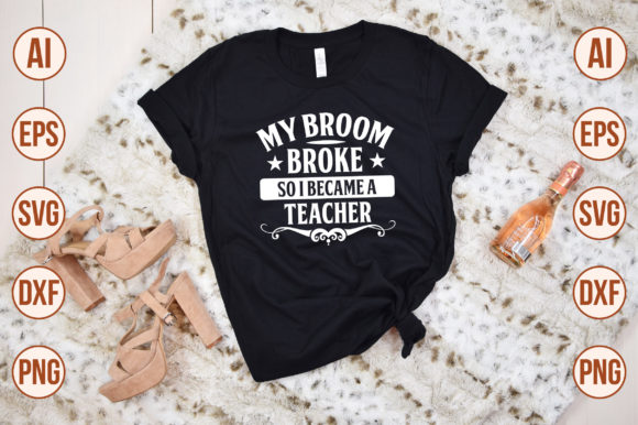 My Broom Broke So I Became a Teacher Embroidery Review