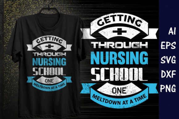 Nursing School Graphic Design Asset for T-Shirt Designs