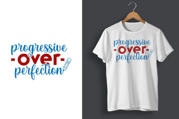 Progressive Over Perfect Fitness T-Shirt: A Versatile Graphic Design Asset