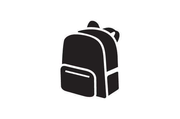 School Bag Icon: A Versatile Graphic Design Asset for Local Business Branding