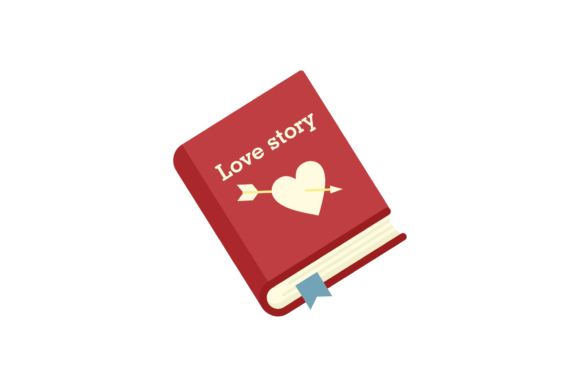 School Icon Book Love Story Svg Graphics
