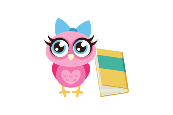 School Owl Clipart Illustration: A Versatile Graphic Design Asset for Modern Branding
