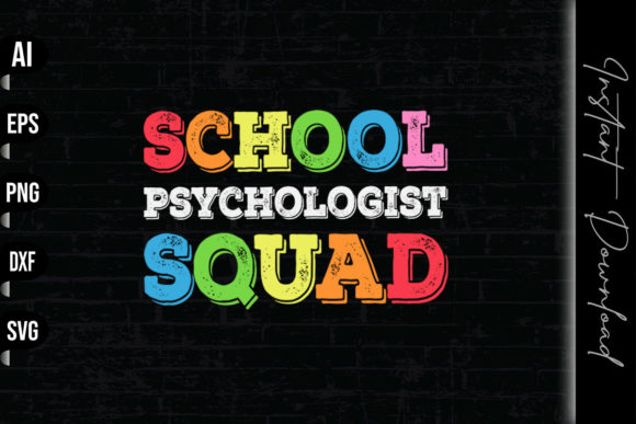 School Psychologist Squad Graphics & Print Templates