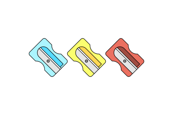 School Sharpener Fill Line Icon-172: A Versatile Graphic for Creative Projects