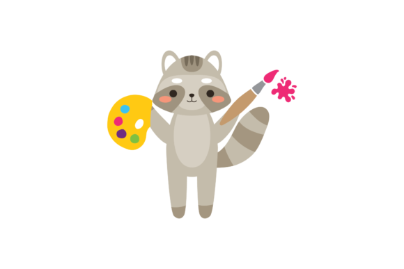School - Weasel and Painting Tools Svg