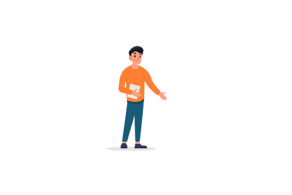 Teacher Orange Clothes Design Graphics