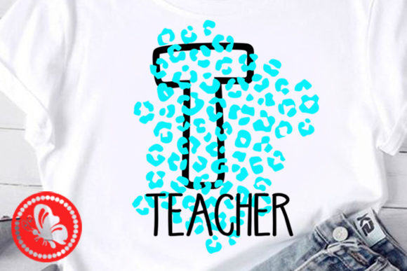Teacher Shirt Leopard Print Clipart Graphics